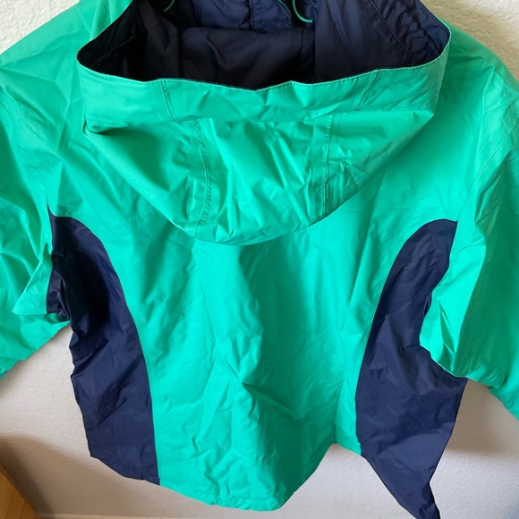 Columbia Arcadia II Plus Size Emerald and Midnight Blue Jacket | 2XL Raincoat - Picture 6 of 15